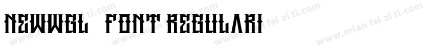 NewWGL4Font RegularI字体转换